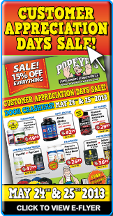 CUSTOMER APPRECIATION DAYS SALE! - May 24th & 25th, 2013