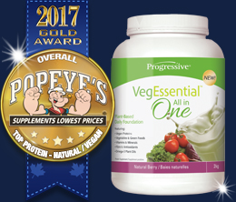 Gold: Top Vegan & Vegetarian Award