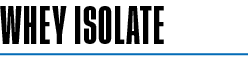 Whey isolate