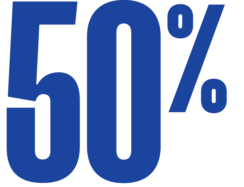 50%