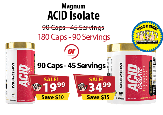 or,15,10,3499,1999,90 Caps 45 Servings ,Magnum ACID Isolate , 90 Caps 45 Servings 180 Caps 90 Serving