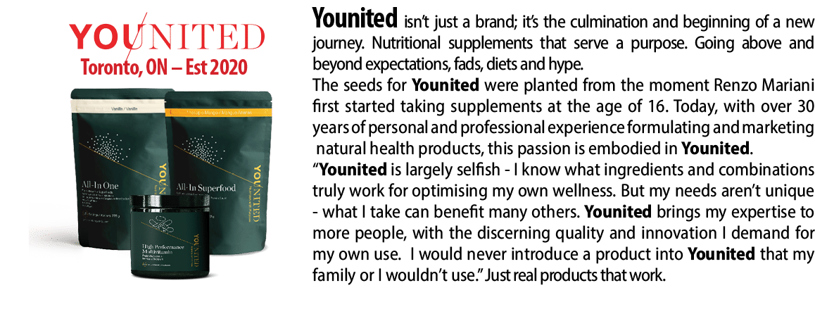 Younited isn’t just a brand; it’s the culmination and beginning of a new journey. Nutritional supplements that serve ...