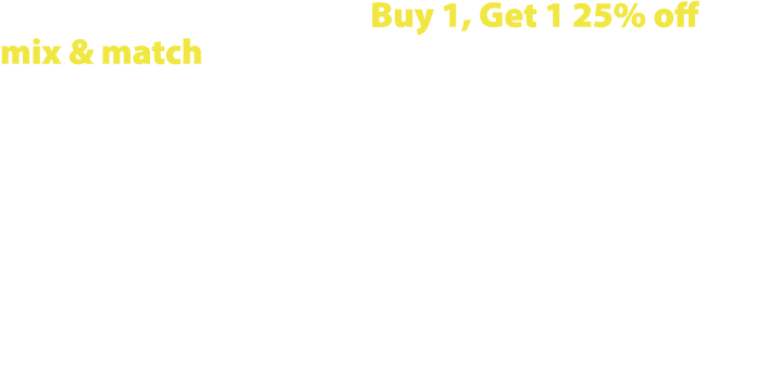 Take advantage of the Buy 1, Get 1 25% off mix & match by combining your protein with a carb. Try adding a Carbohydra...