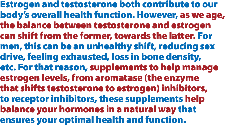 Estrogen and testosterone both contribute to our body’s overall health function. However, as we age, the balance betw...