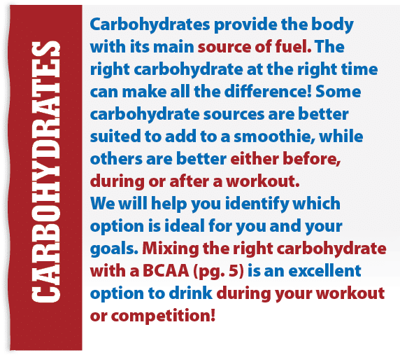 Carbohydrates provide the body with its main source of fuel. The right carbohydrate at the right time can make all th...