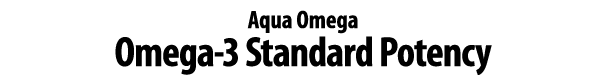 Aqua Omega Omega 3 Standard Potency