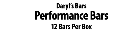 Daryl’s Bars Performance Bars 12 Bars Per Box