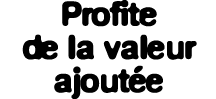 Profite de la valeur ajout e