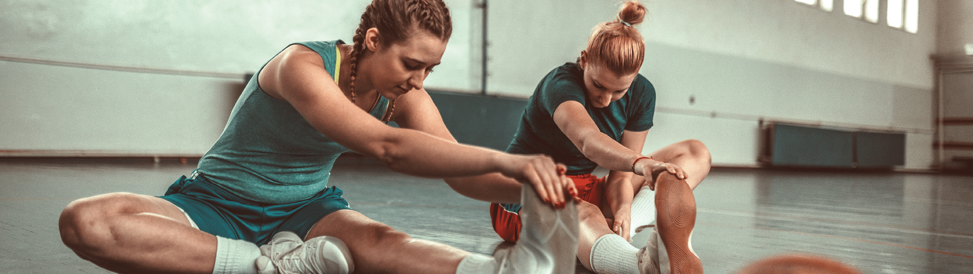 girls playing basketball