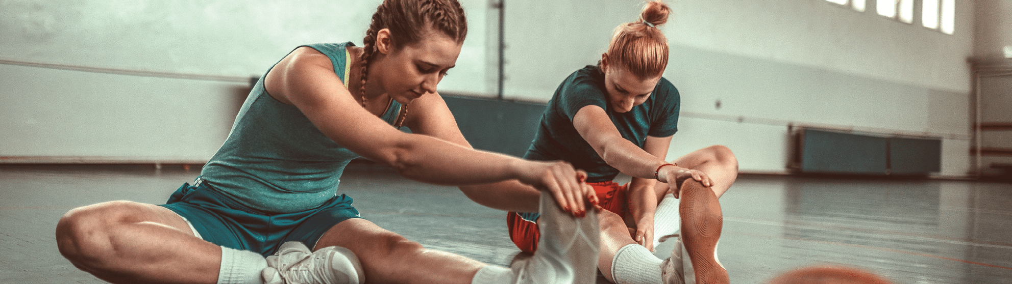 girls playing basketball