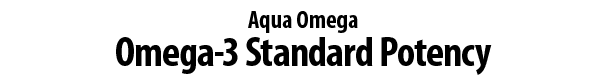 Aqua Omega Omega 3 Standard Potency 