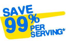 99%,per serving*,sav