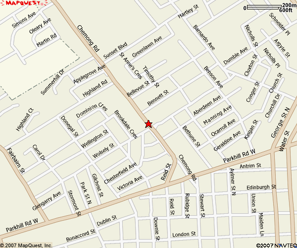 Peterborough Ont Map