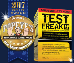 Gold: Top Testosterone Booster Award