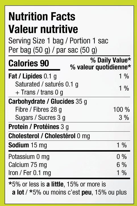 SmartSweets Sour Nutrition Facts